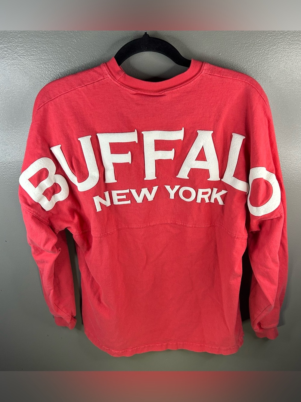 Buffalo New York Long Sleeve Spirit Jersey Coral Size XS
